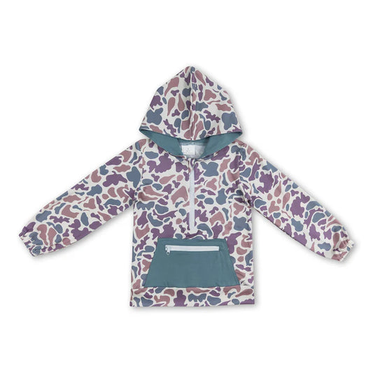 Kids Camo Pocket Hoodie