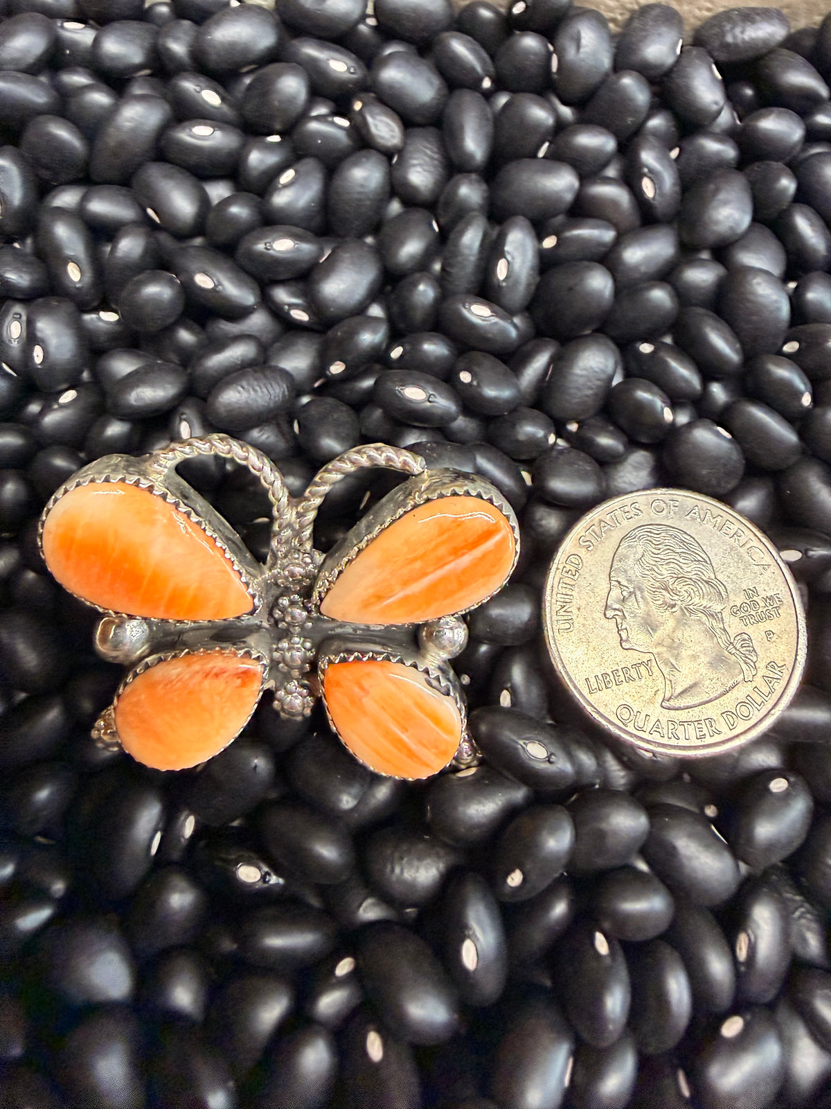 Darlene Begay Spiny Oyster Butterfly Ring