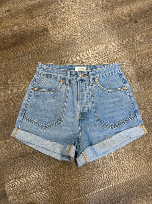 Western Pocket Denim Shorts
