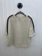 Girls Contrast Stitch Detail Drop Shoulder Knit Top