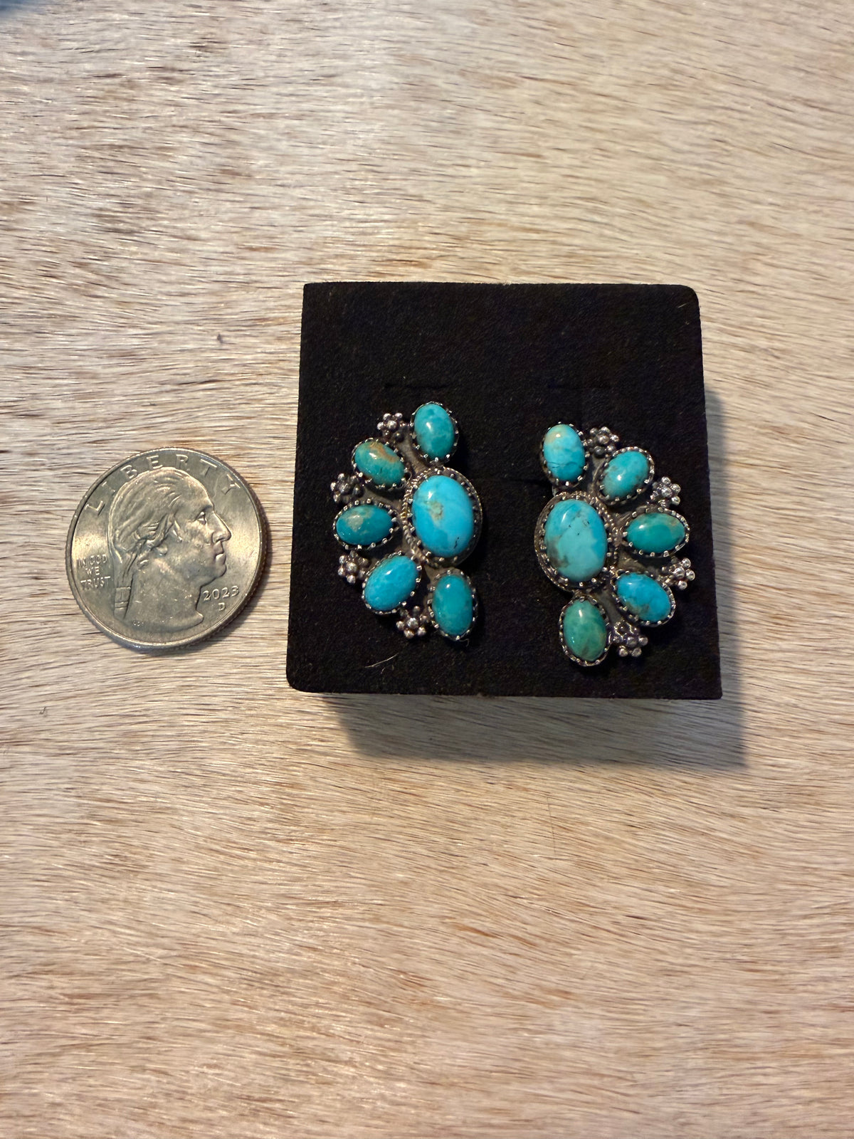 Cute Little Half Cluster Blossom Earrings