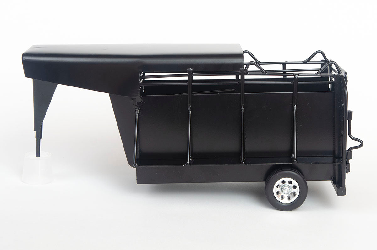 Gooseneck Half Top Trailer Black