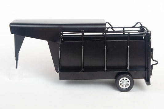 Gooseneck Half Top Trailer Black