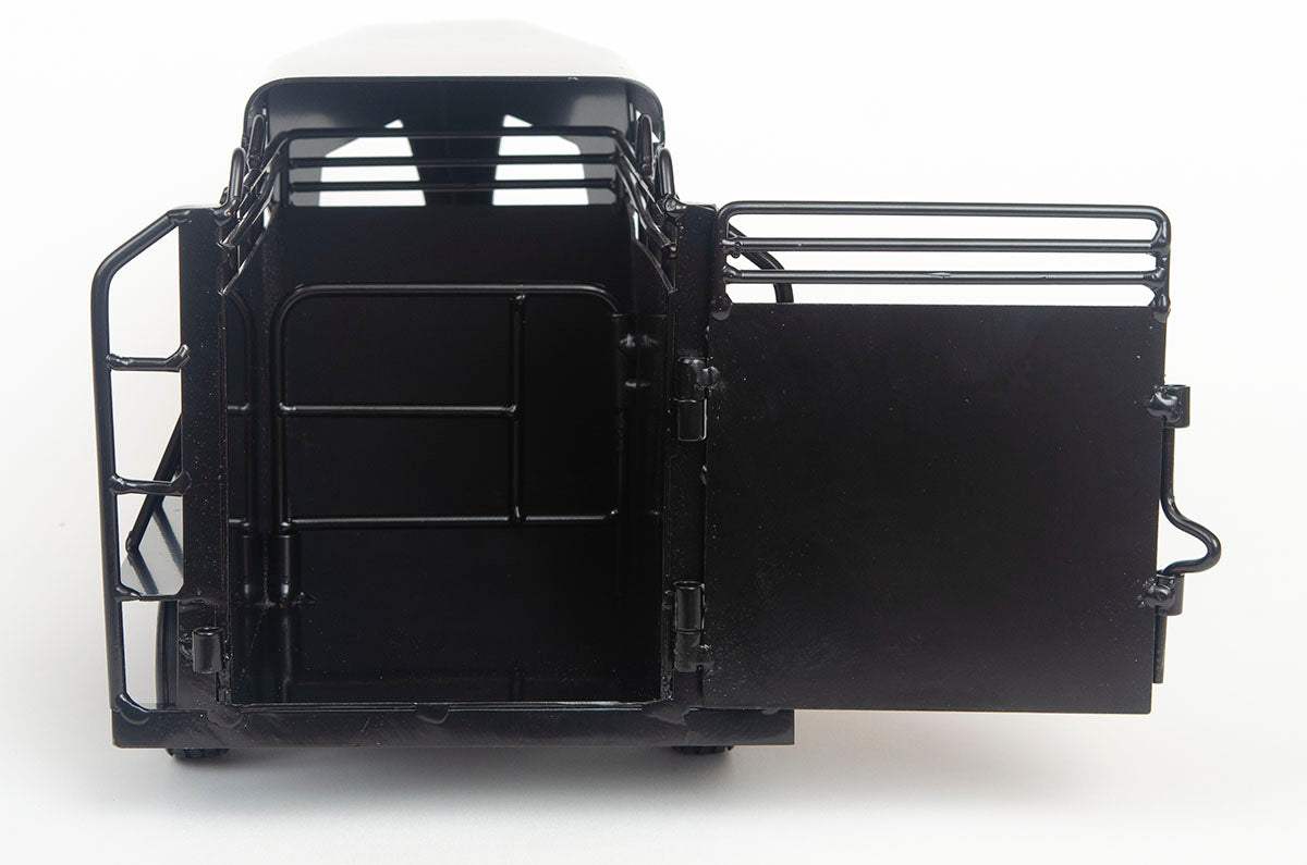 Gooseneck Half Top Trailer Black