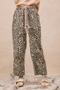 Braided Leopard Print Pants