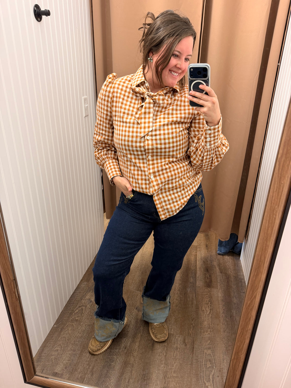 L&B Boot Stitch Cuffed Jeans