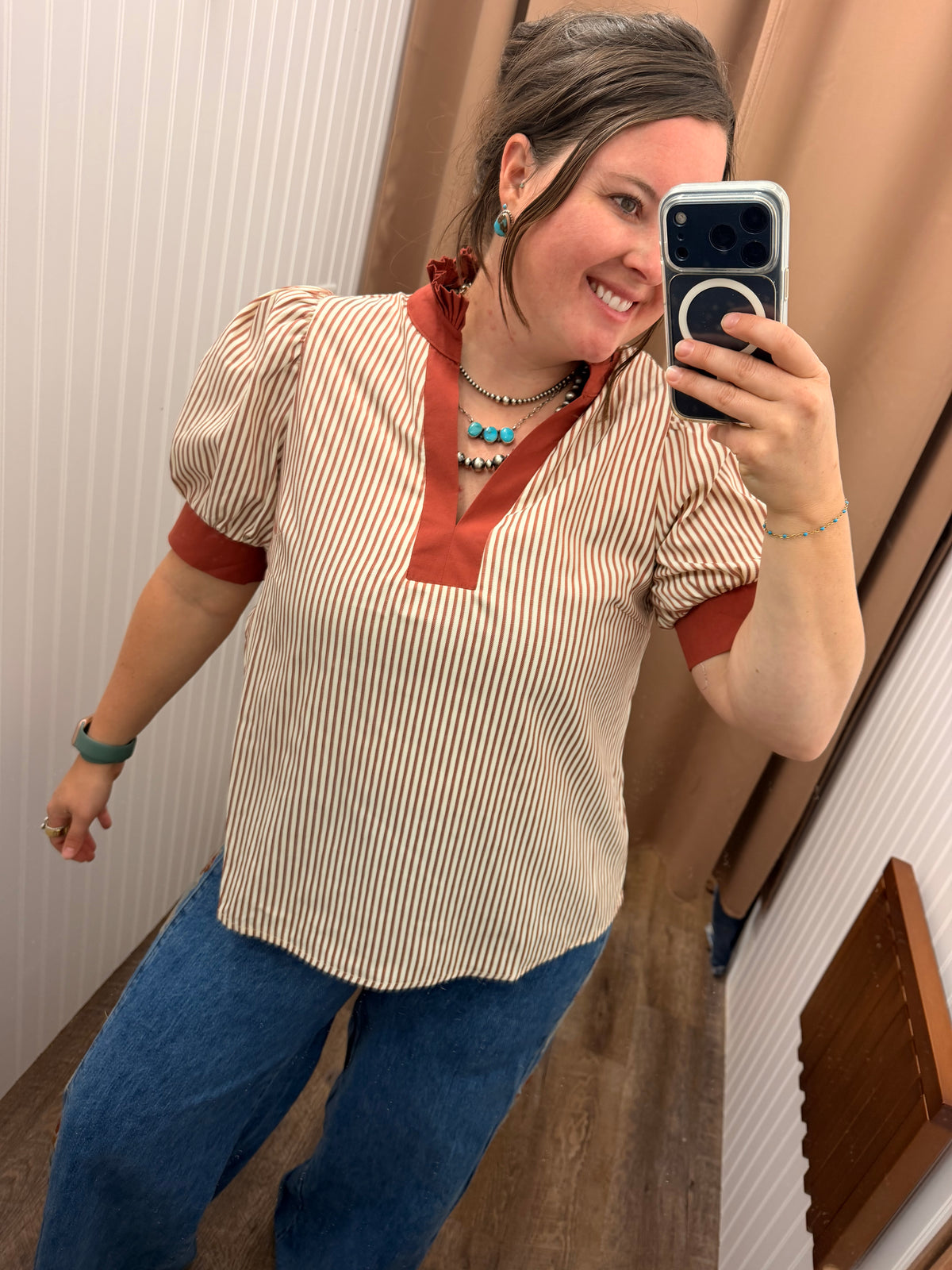The Harper Stripe Blouse