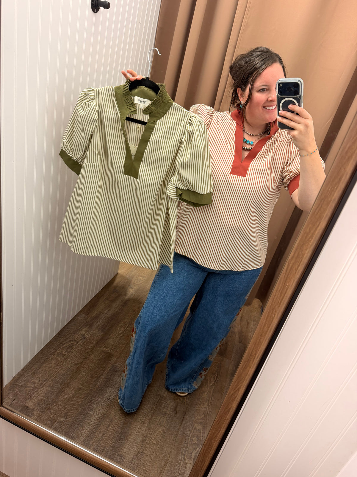 The Harper Stripe Blouse