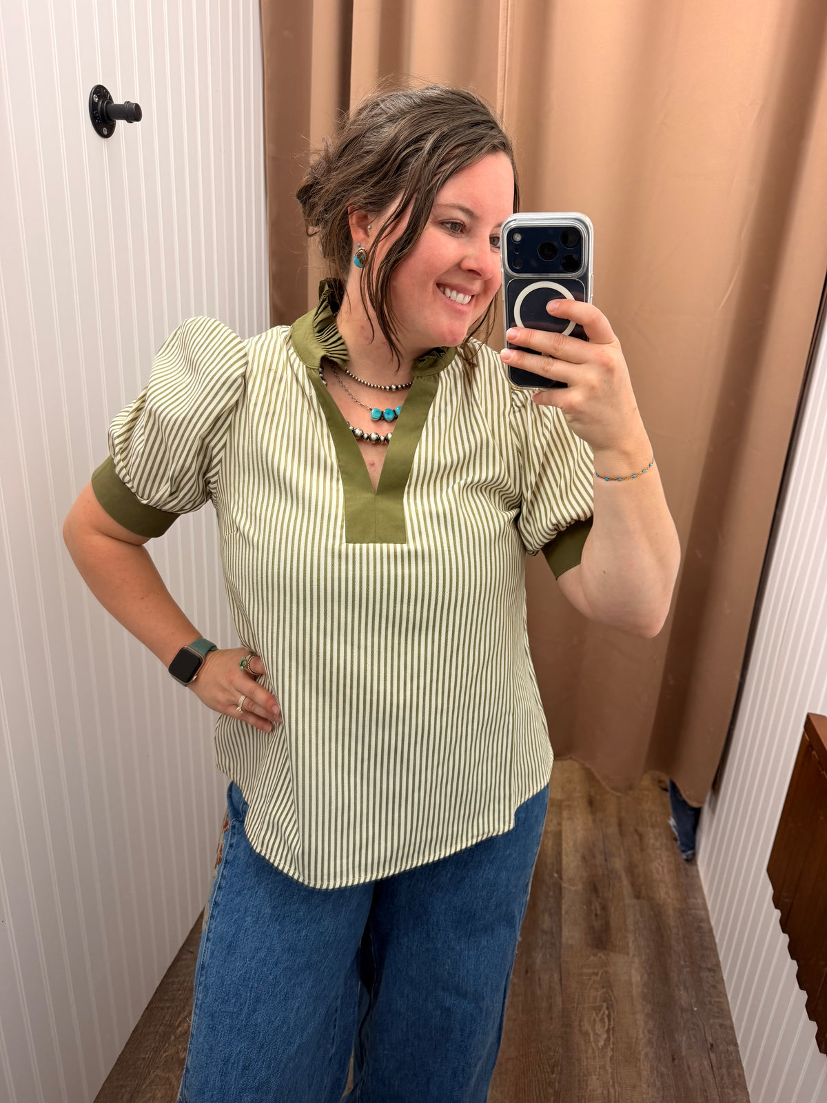The Harper Stripe Blouse