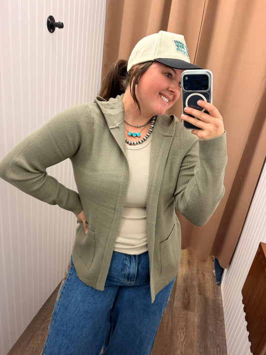 Sage & Stone Hooded Cardigan 🌿