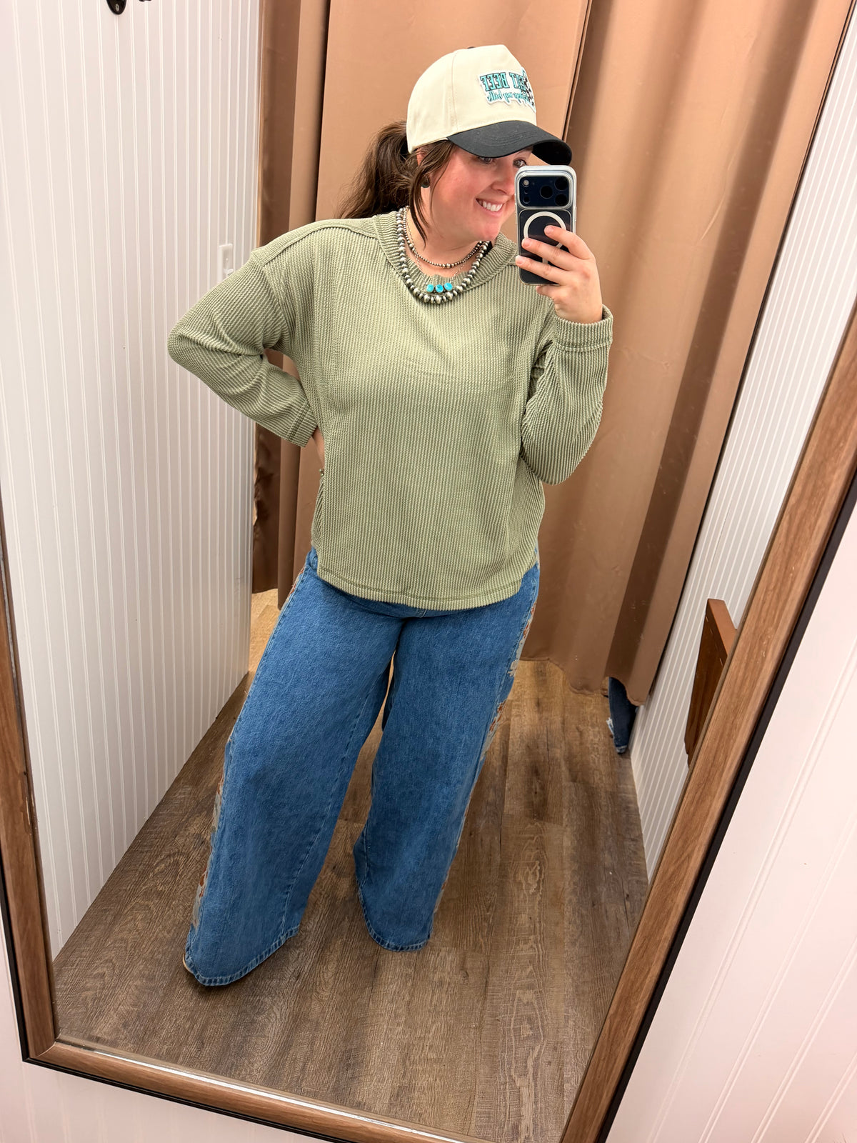 Willow Ridge Ribbed Top 🌿