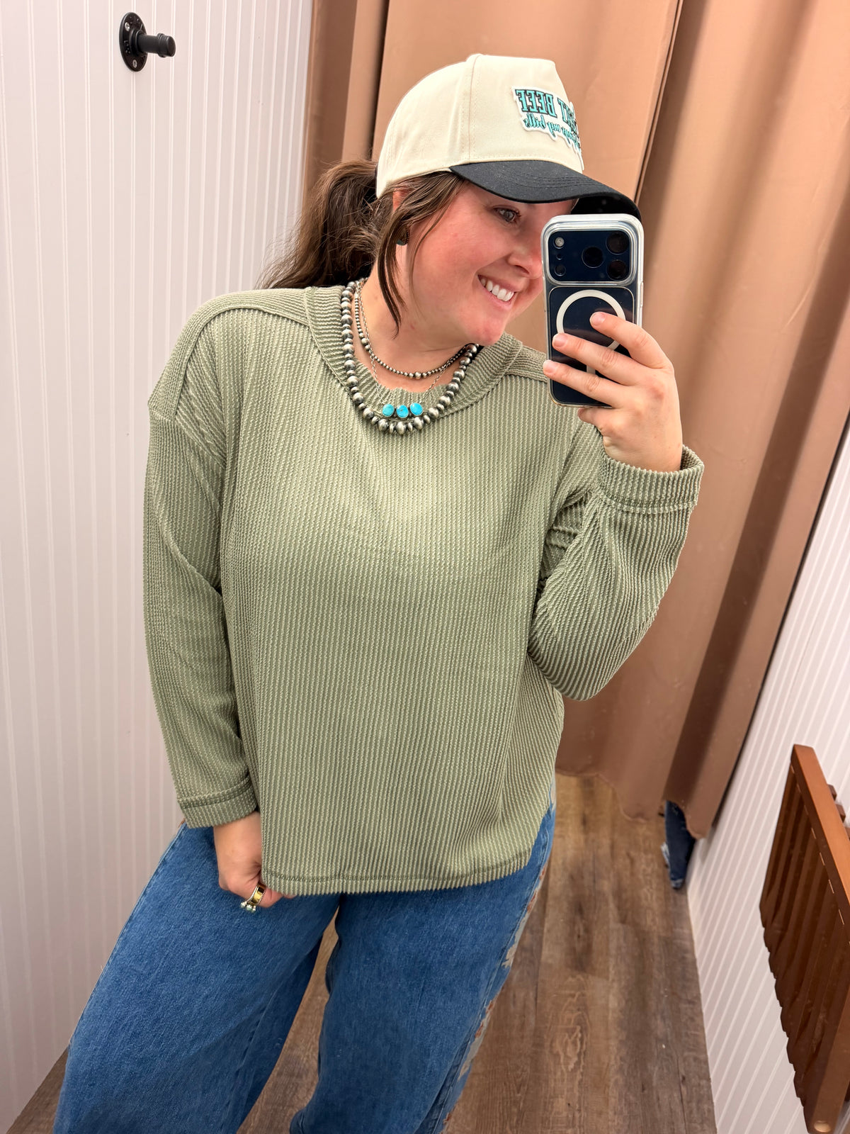 Willow Ridge Ribbed Top 🌿