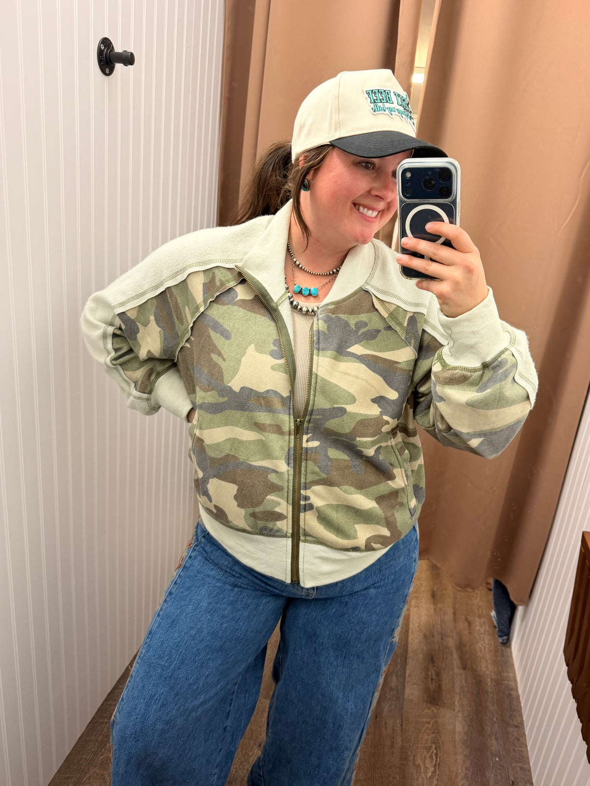 Camo & Cozy Zip-Up Jacket 🌿