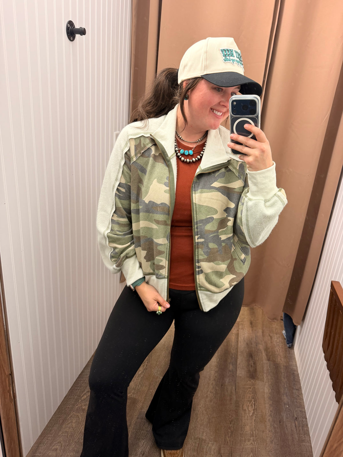 Camo & Cozy Zip-Up Jacket 🌿