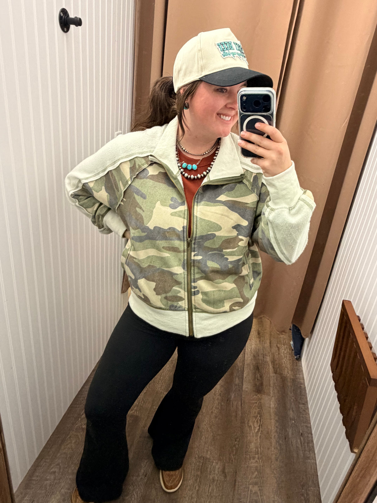 Camo & Cozy Zip-Up Jacket 🌿