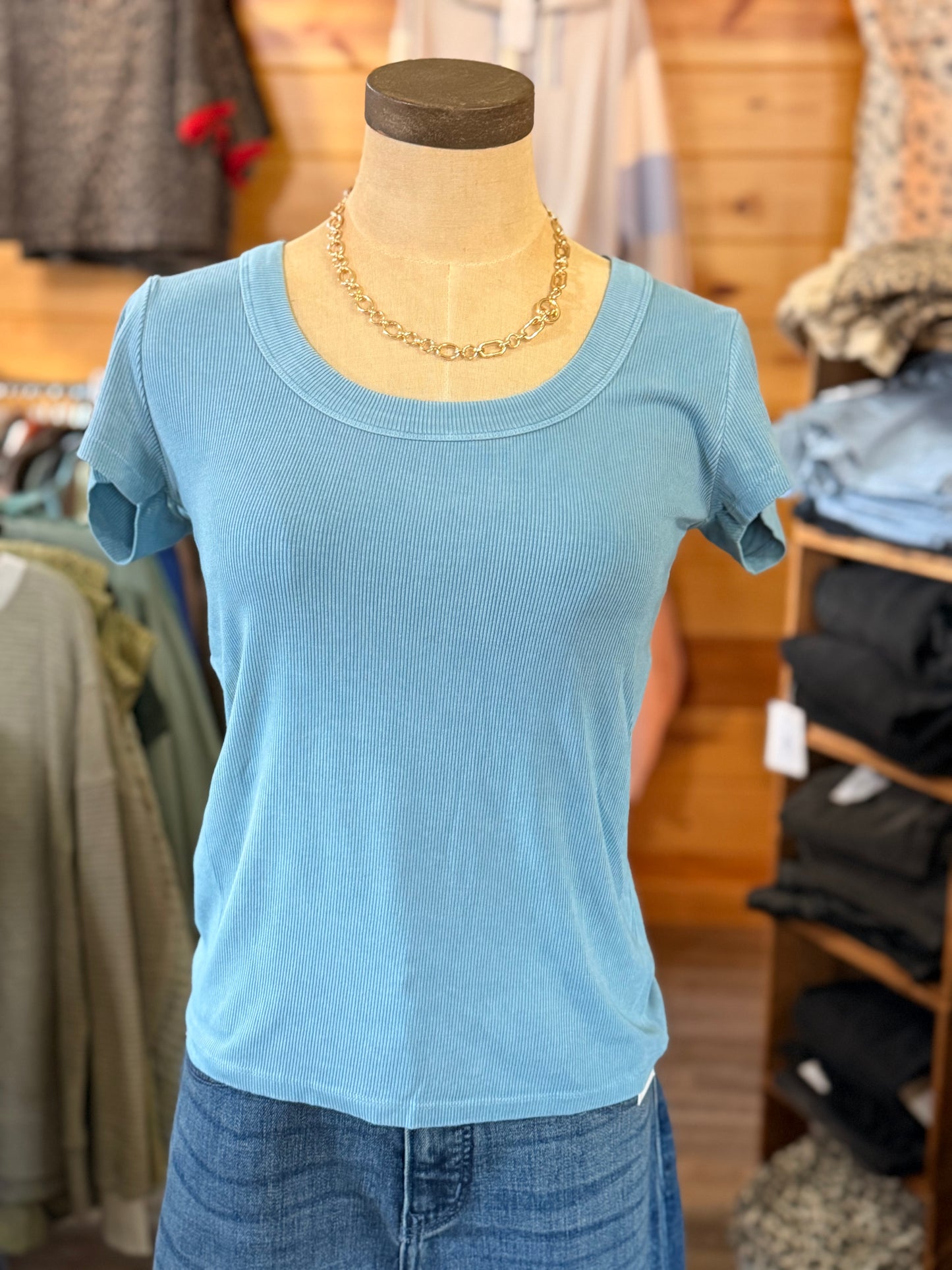Ultra Soft Basic Scoop Neck (2 Colors)