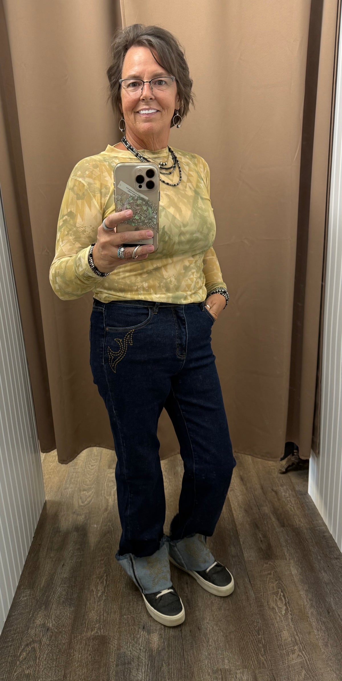 L&B Boot Stitch Cuffed Jeans