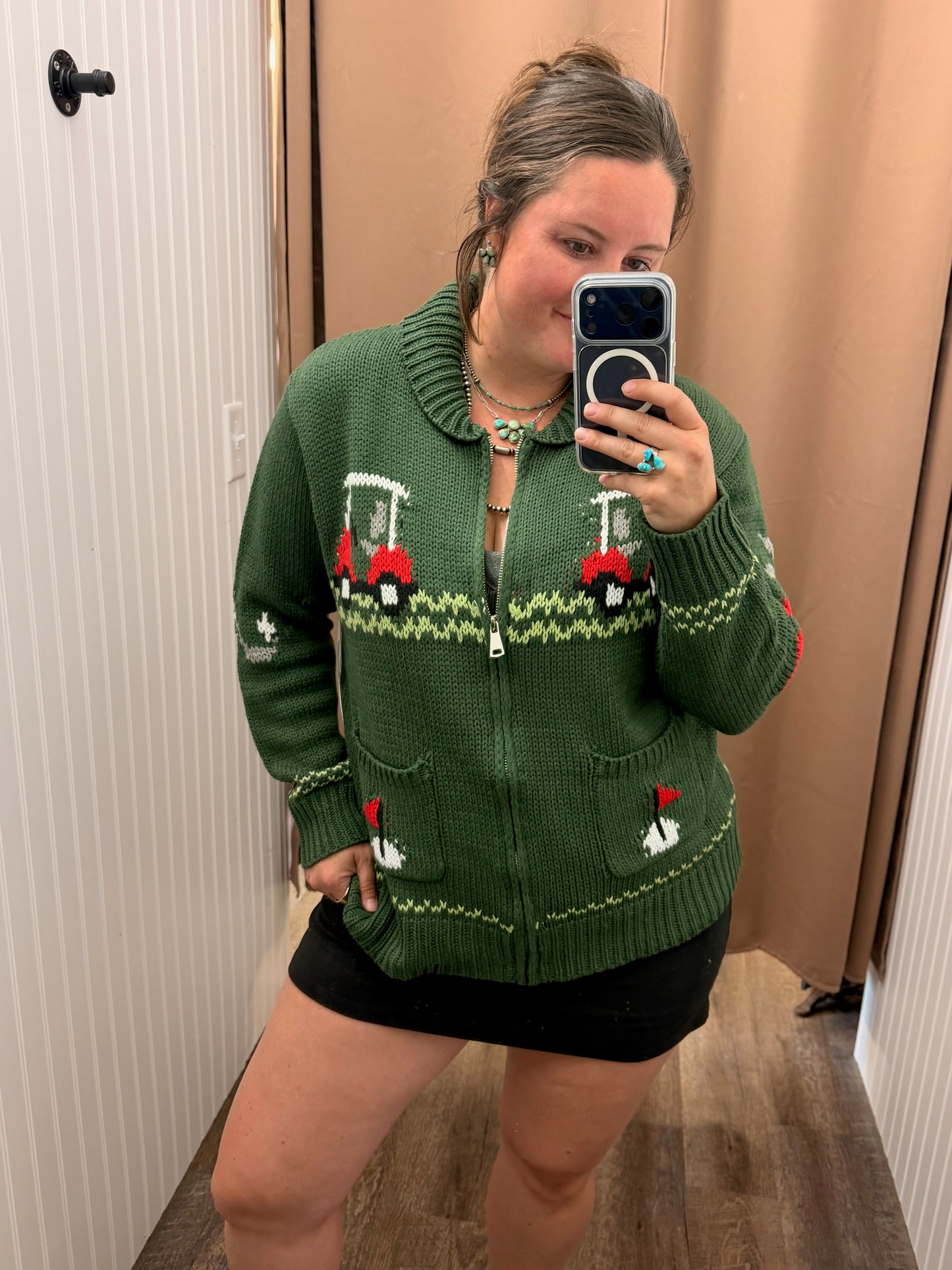 Hole in One Golf Cardigan