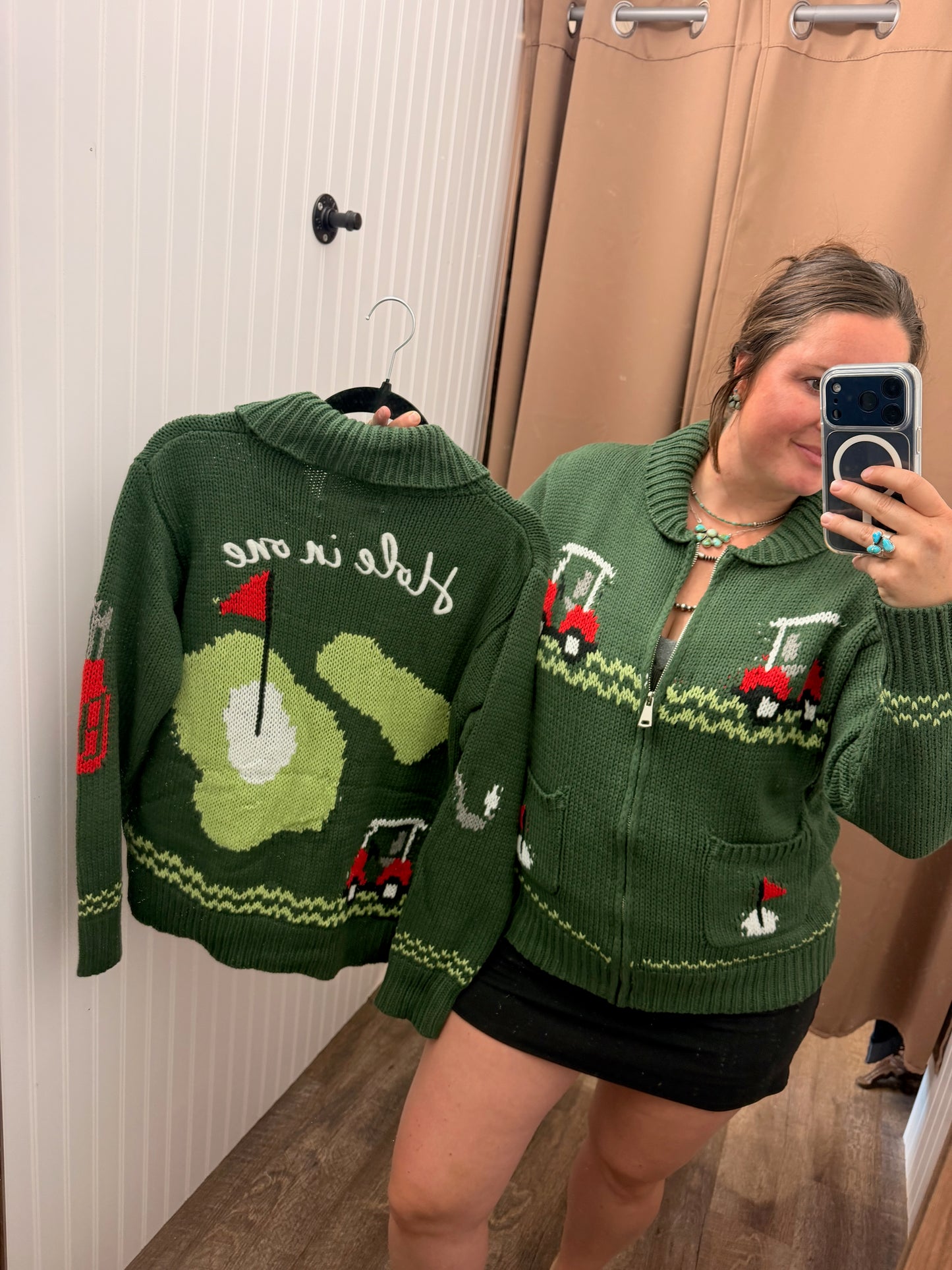 Hole in One Golf Cardigan