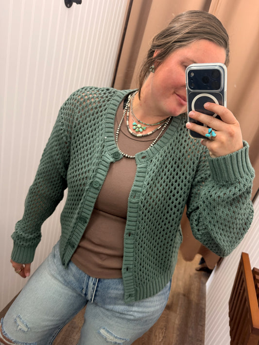 Open Knit Cardigan