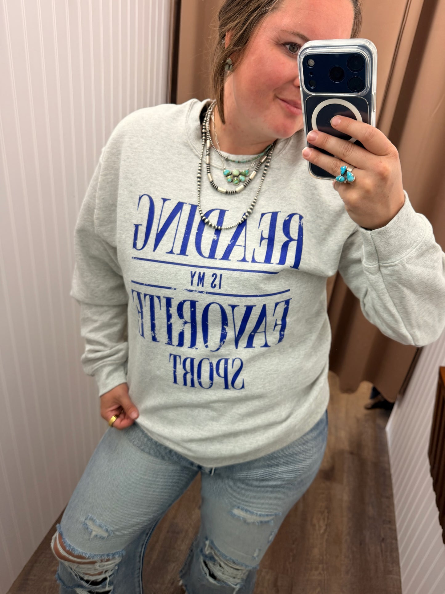 Reading Is My Favorite Sport Crewneck
