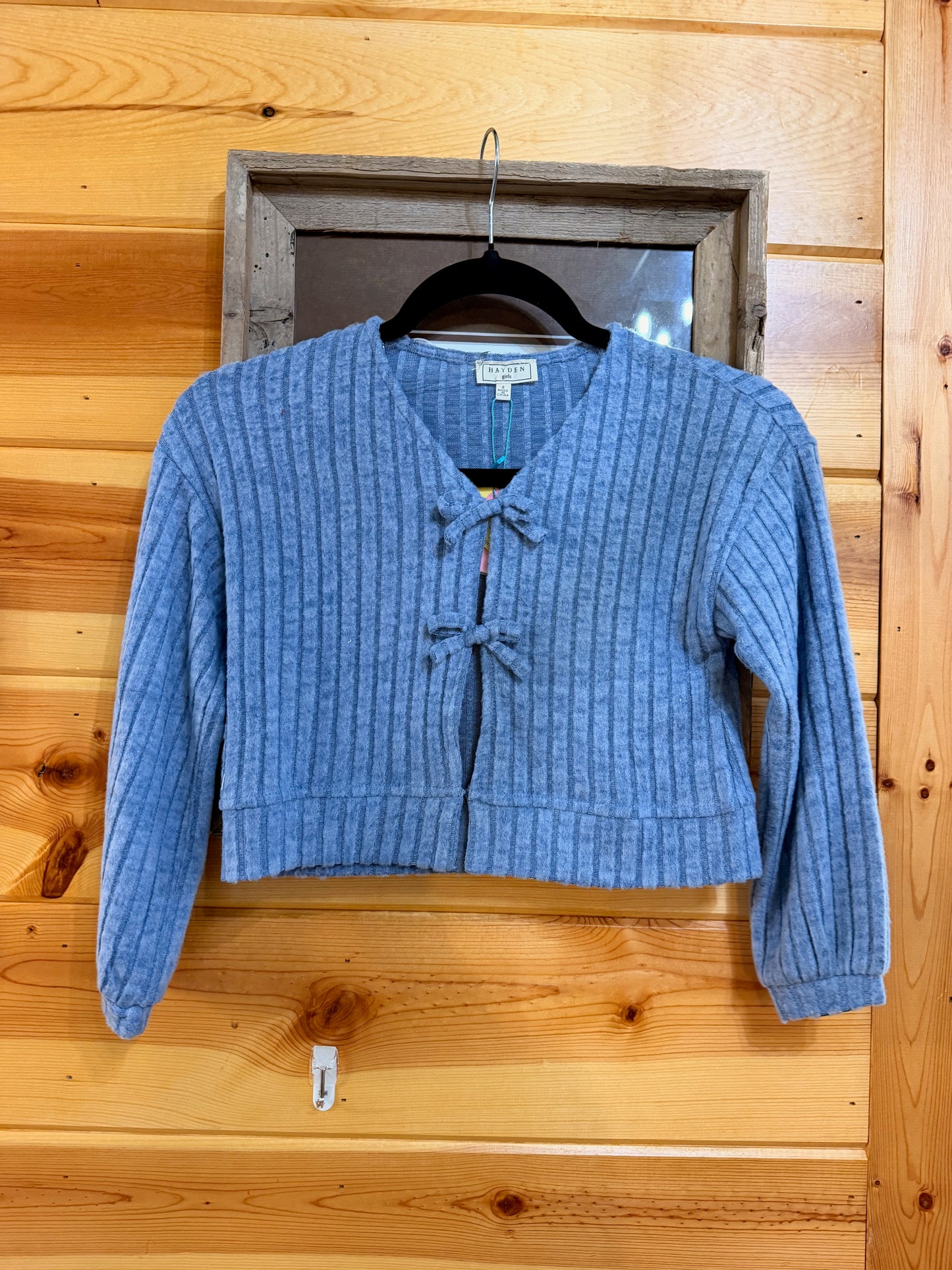 Girls Bluebell Bow Cardigan