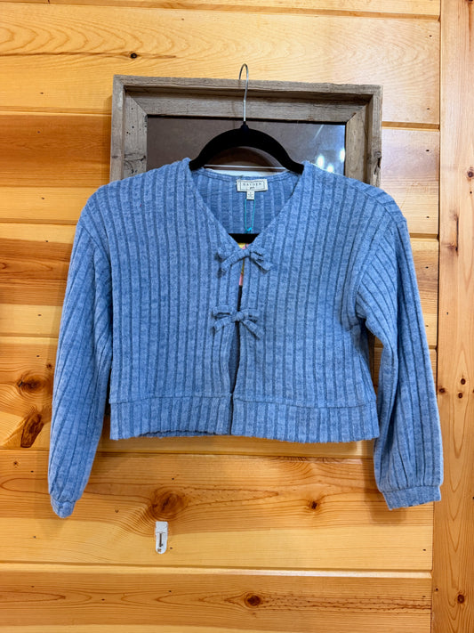 Girls Bluebell Bow Cardigan