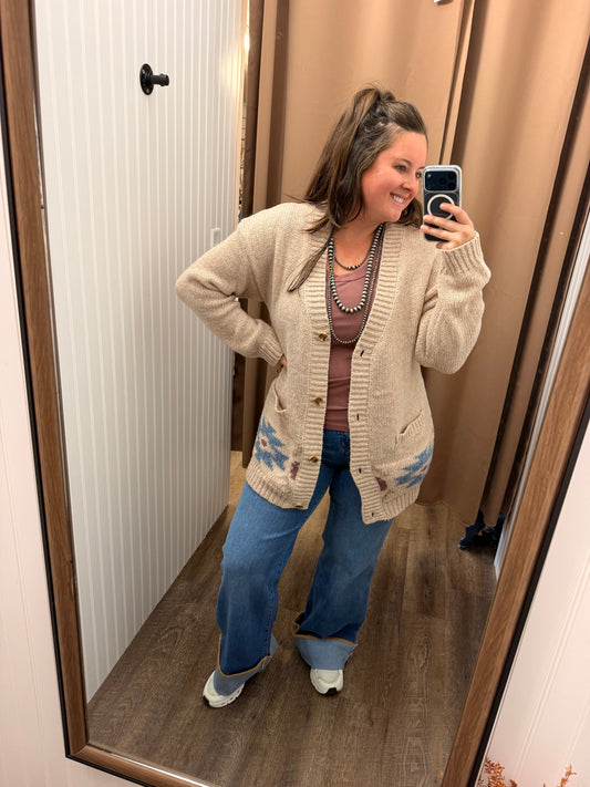 Western Horse Cardigan