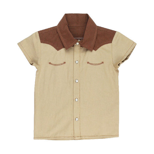 Kids Western Button-Up Shirt