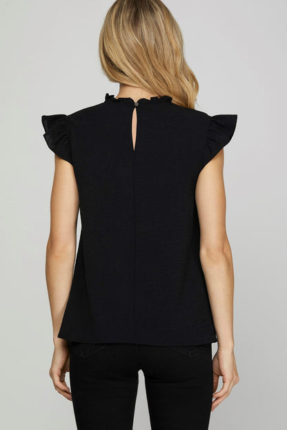 Ruffle Sleeve Blouse