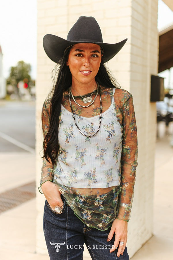 The Prairie Bloom Mesh Top 🌿