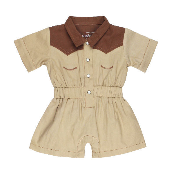 Kids Organic Western Romper