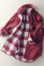 Plaid Lined Corduroy Flannel Shacket (2 Colors)
