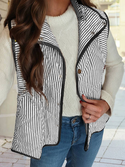 The Millstone Stripe Vest ⚪️⚫️