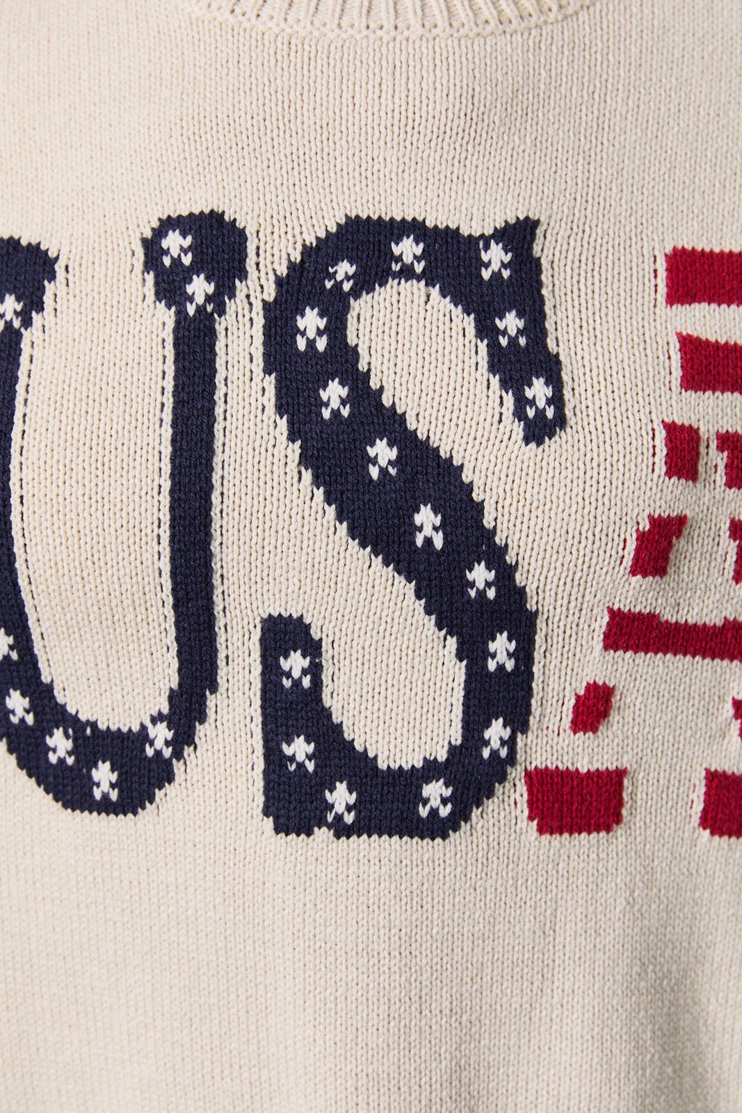 LONG SLEEVE CREW NECK "USA" SWEATER
