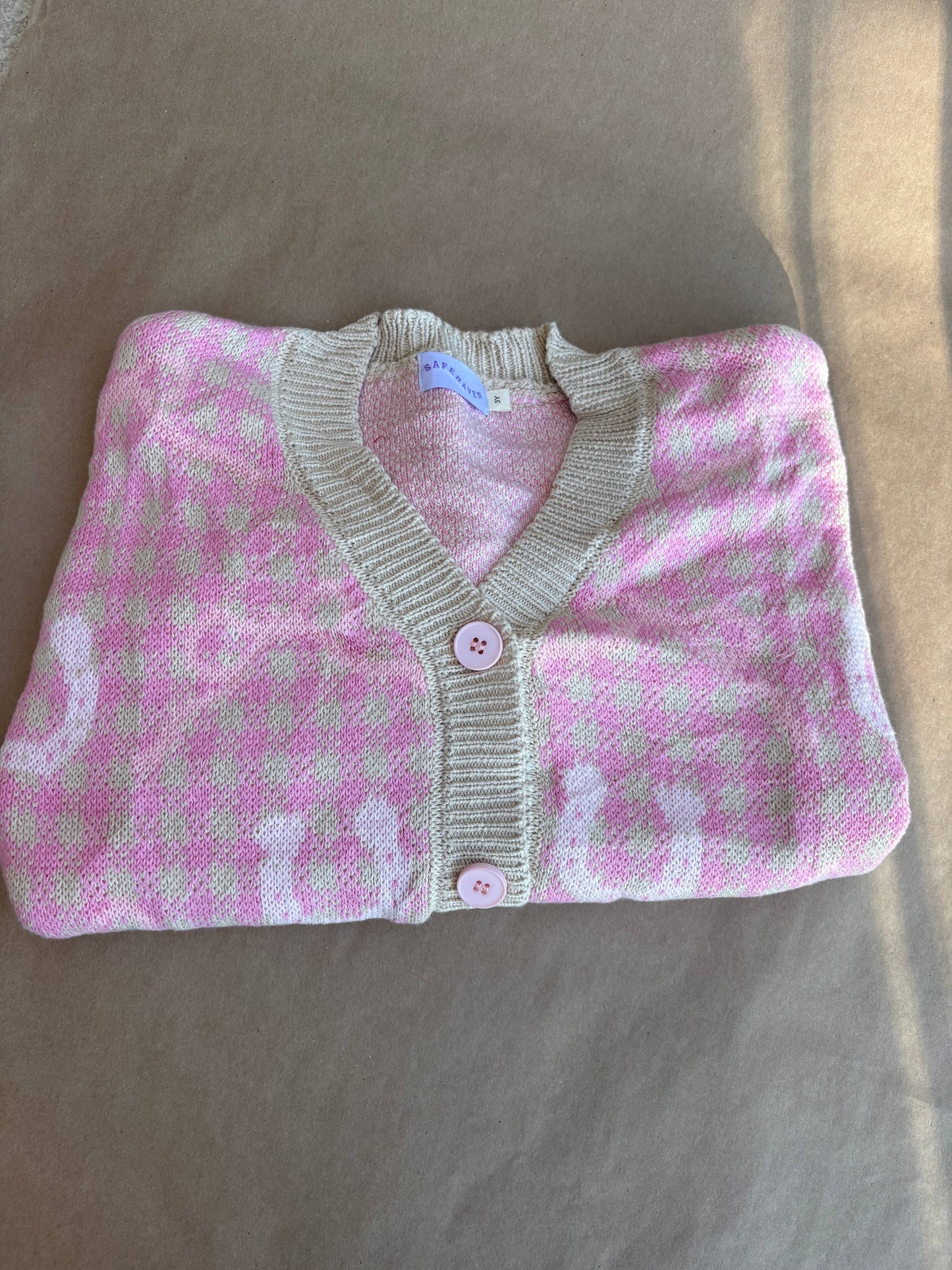Pink Horseshoe Western Cardigan – Cozy Cowgirl Sweater for Toddlers & Girls