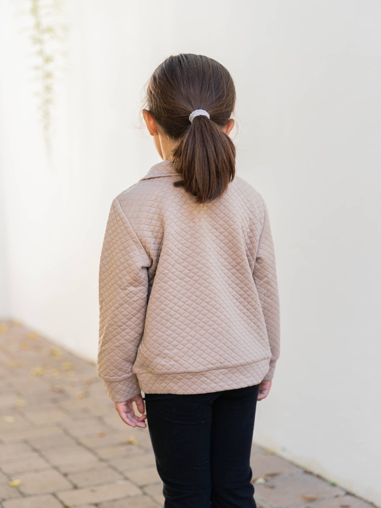 Little Girls Quilted Kennedy Pullover (2 Colors)