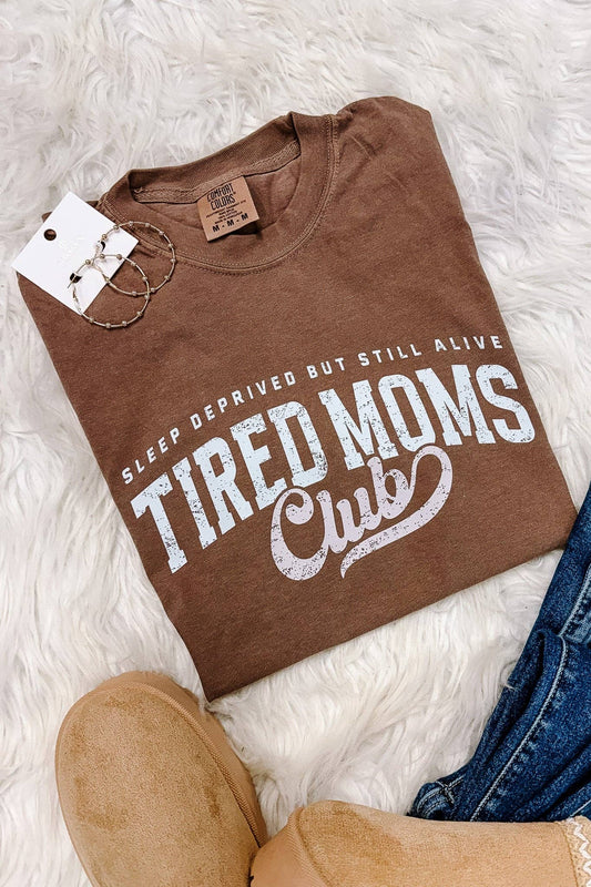 Tired Moms Club Tee 🤎☕️