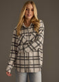 Lt. Gray & Charcoal Plaid Button Up