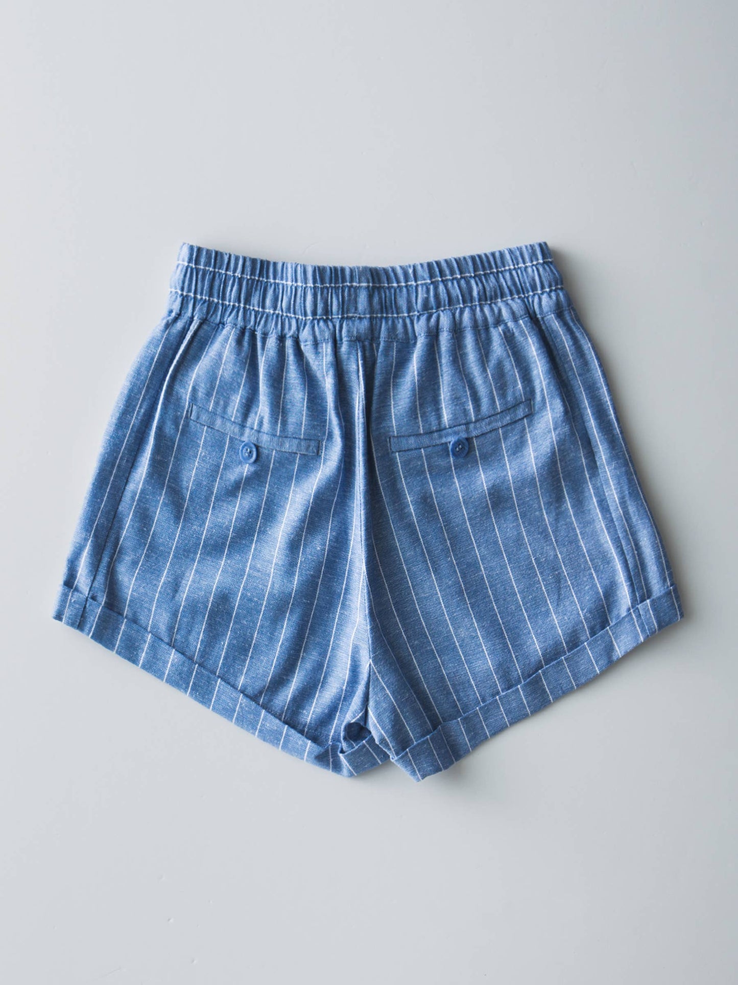Relaxed Fit Linen Blend Shorts (2 Colors)