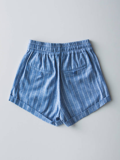 Relaxed Fit Linen Blend Shorts (2 Colors)