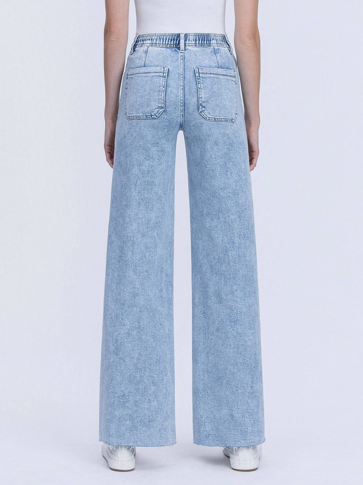 Flying Monkey "Easy Days" Drawstring Wide Leg Jeans