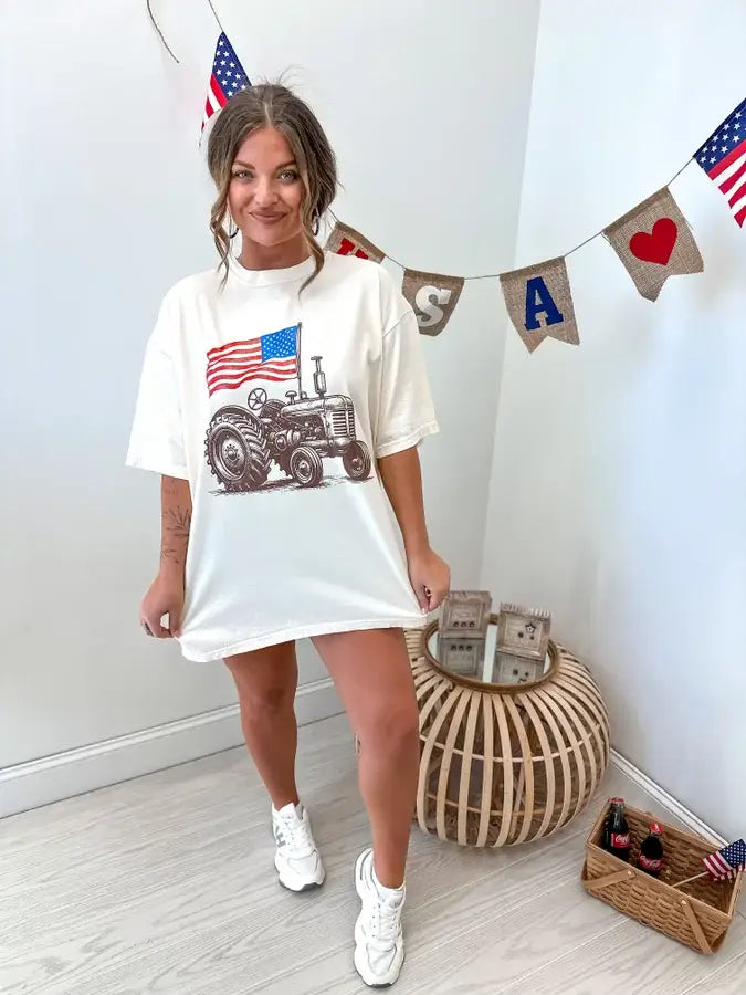 Tractor Ivory Graphic Tee