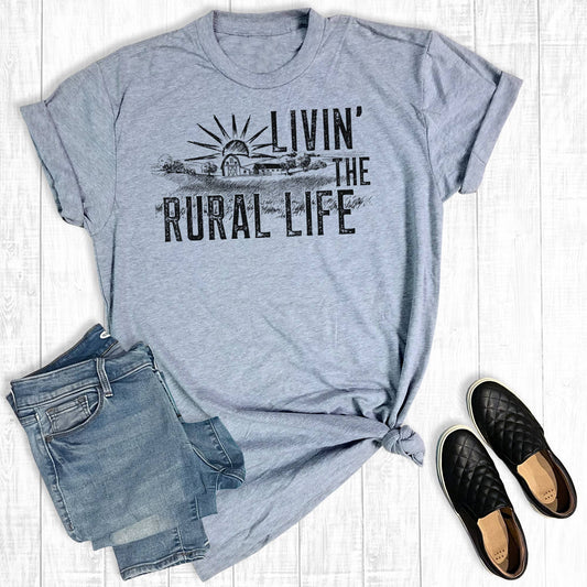 Western Living The Rural Life Graphic Tee