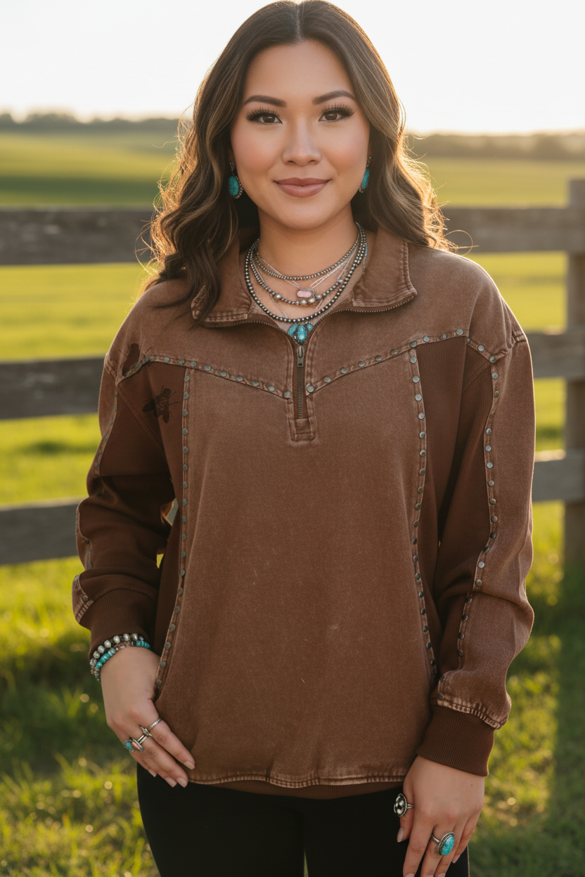 The Prairie Stud Zip