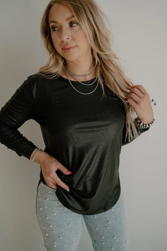 SWANKY LEATHER Long Sleeve (2 Colors)