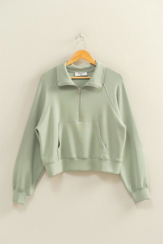 Double Knit Half Zip-Up