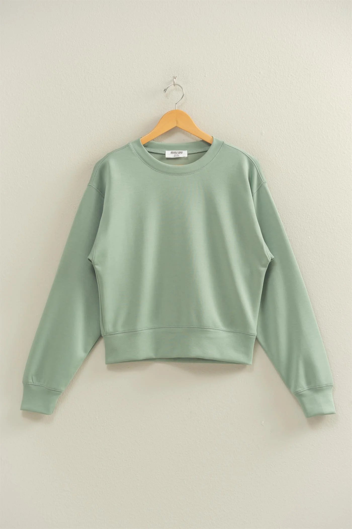 Double Knit Classic Crew Neck Sweatshirt (2 Colors)