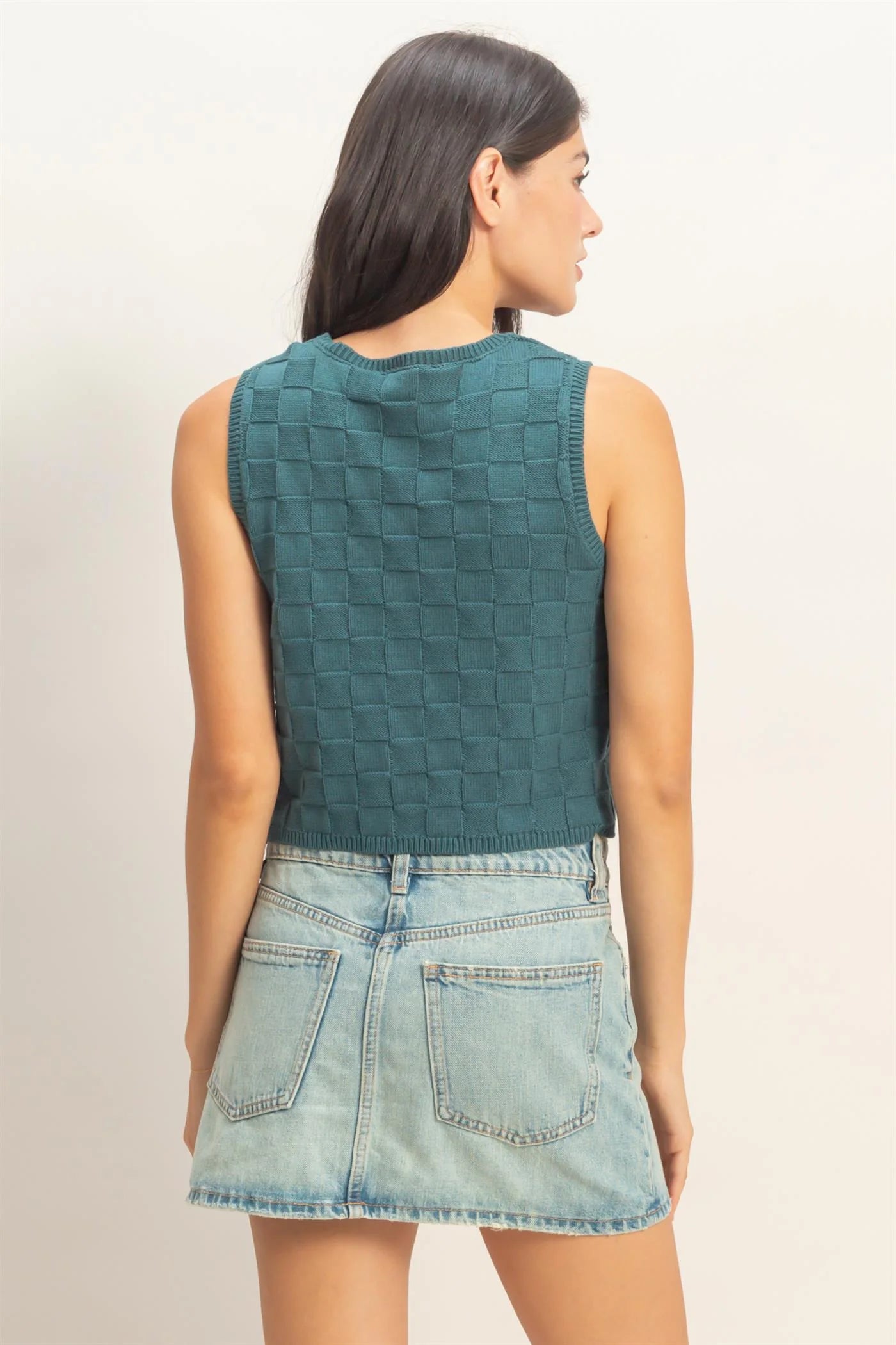 The Harbor Check Sweater Vest