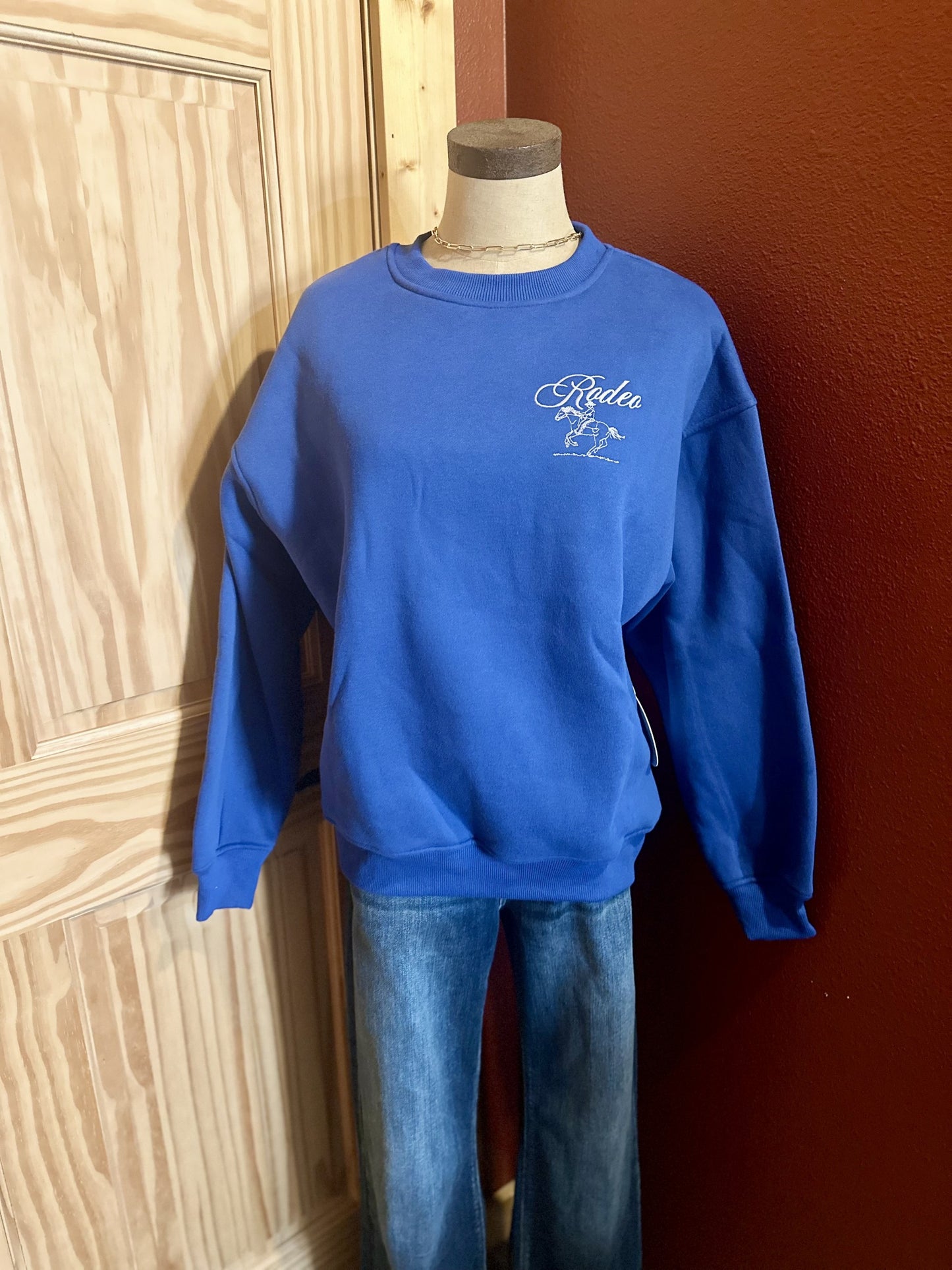 The Rodeo Royal Crewneck 💙